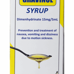Dimenhydrinate syrup (Gravinol)